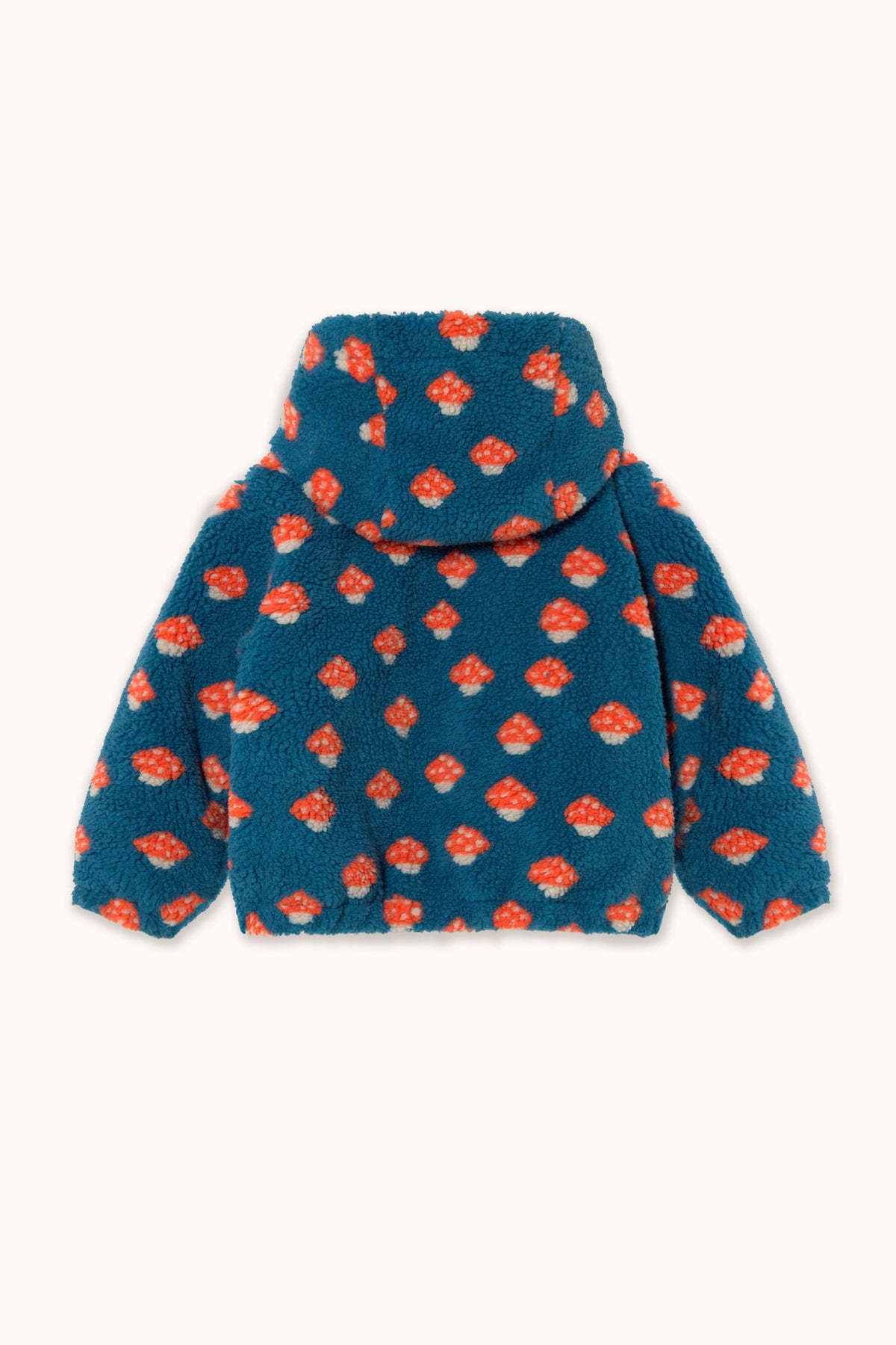 Tinycottons Tiny Mushrooms Sherpa Hoodie - Petrol Blue product image 2