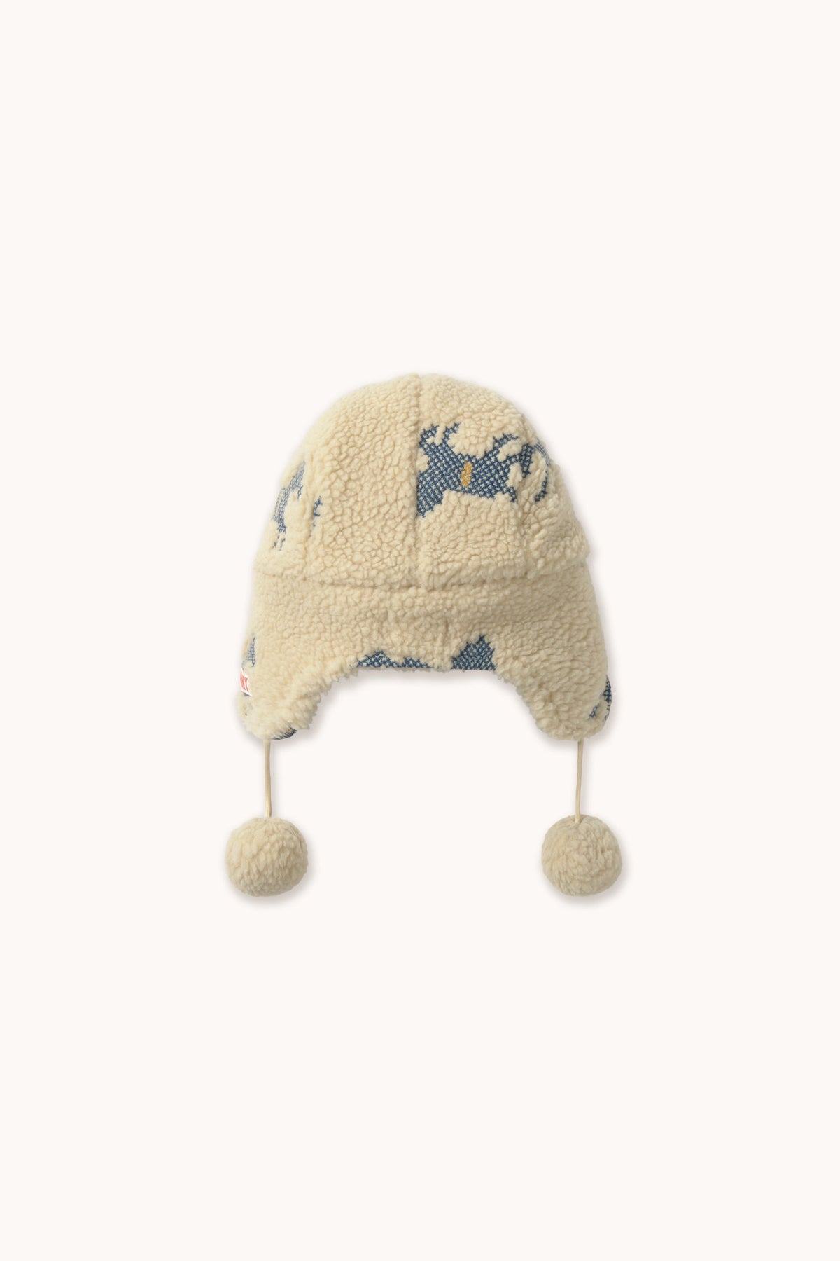 Tinycottons Horses Sherpa Earflap Beanie - Vanilla product image 2