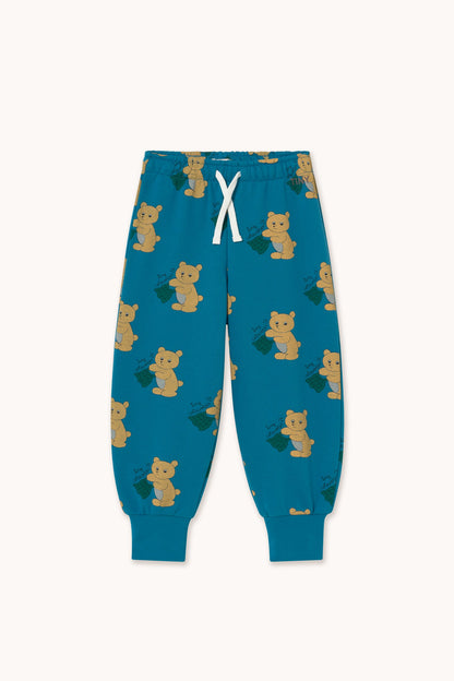 Tinycottons Bears Sweatpant - Petrol Blue in Petrol Blue