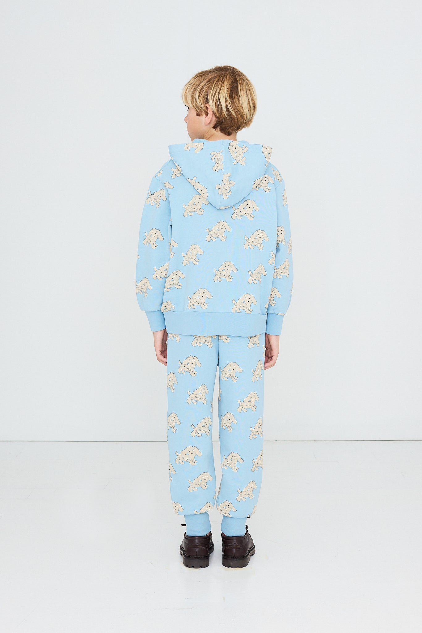 Tinycottons Dogs Hoodie - Denim Blue
