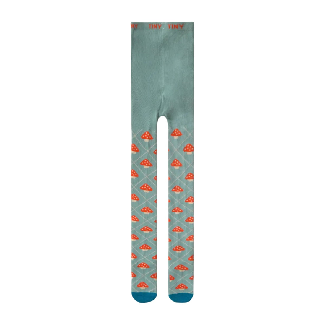 Tinycottons Mushrooms Tights in Teal