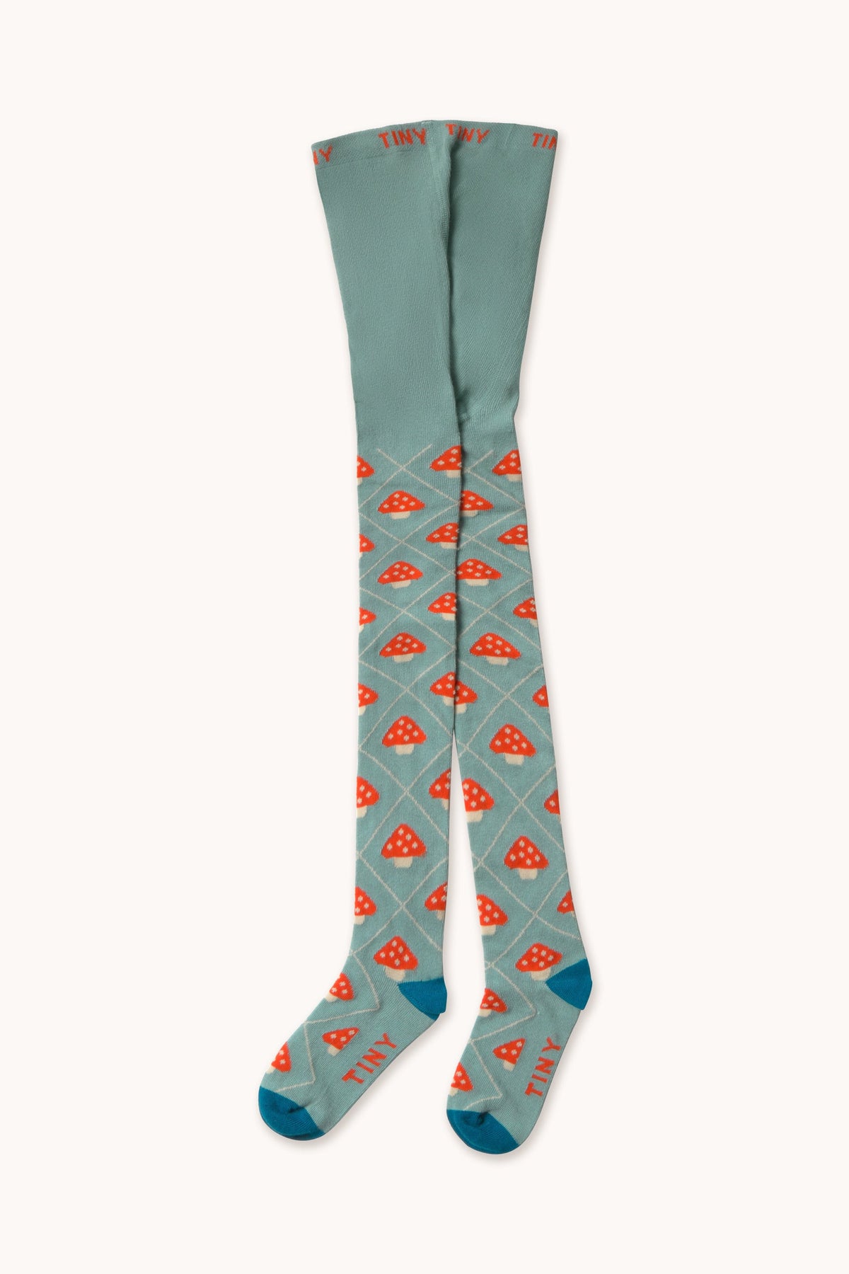 Tinycottons Mushrooms Tights in Teal