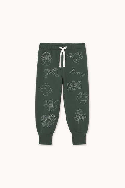 Tinycottons Tiny Apples Sweatpant - Ink Blue in Ink Blue