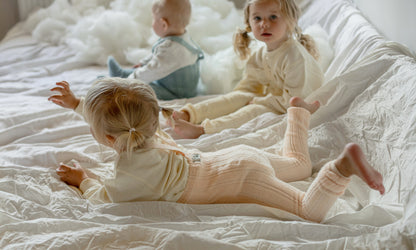 Silly Silas Granny Teddy Silky Peach Footless — official lifestyle view 4