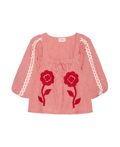 SISSEL EDELBO Abelone Top – Red Flower