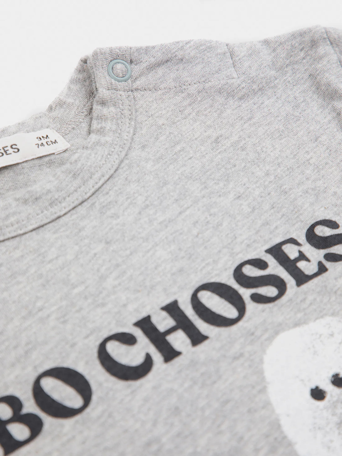 Bobo Choses Booty Ghosts T-Shirt - Light Heather Grey - Bobo Choses detail