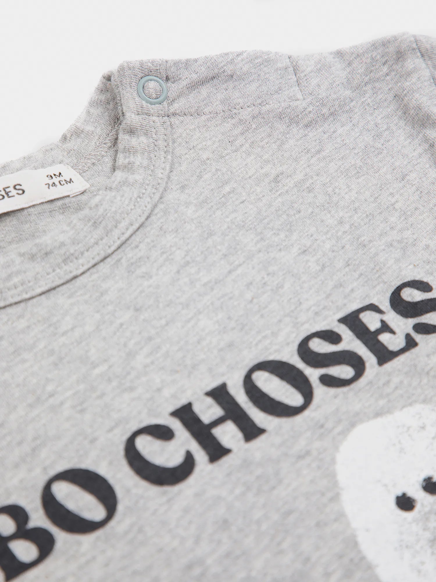 Bobo Choses Booty Ghosts T-Shirt - Light Heather Grey - Bobo Choses detail