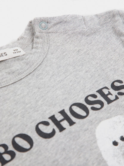 Bobo Choses Booty Ghosts T-Shirt - Light Heather Grey - Bobo Choses detail