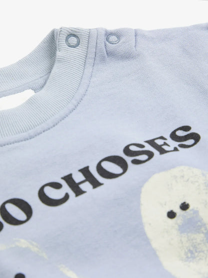 Bobo Choses Booty Ghosts Sweatshirt - Light Blue - Bobo Choses detail