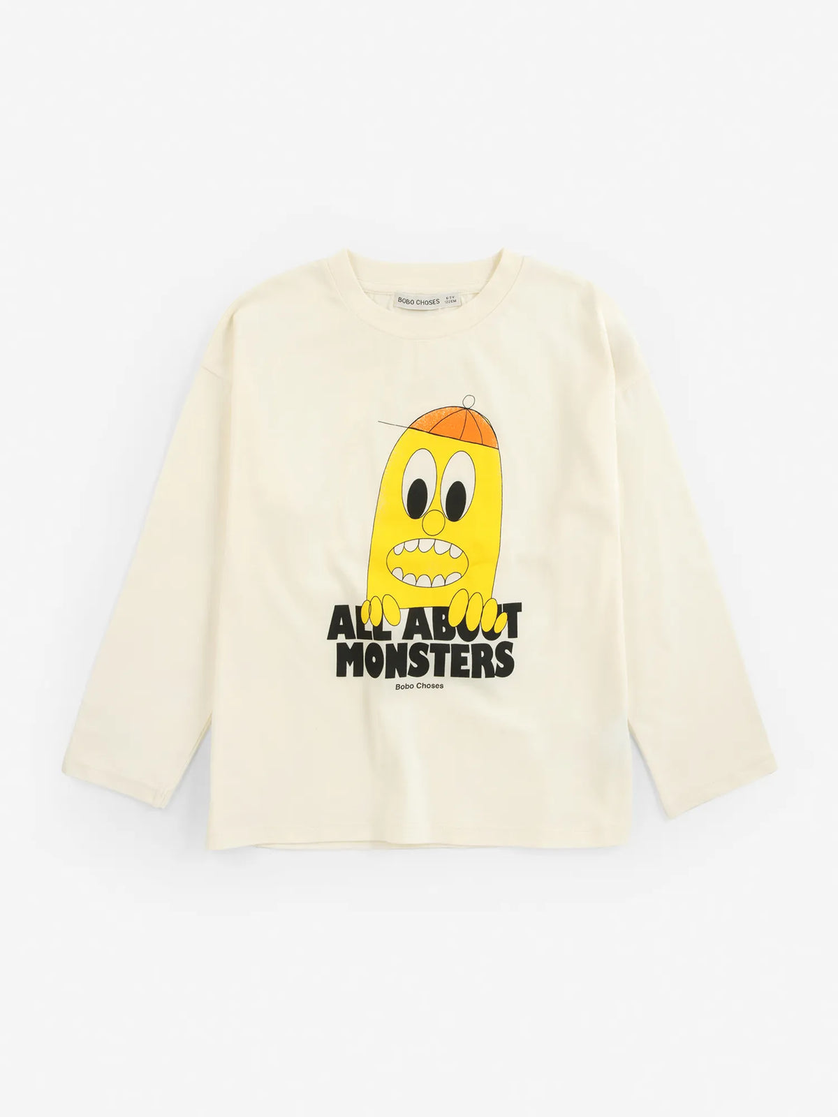 Bobo Choses Bigtooth Lemon T-Shirt - Offwhite (Kids) - Bobo Choses front view