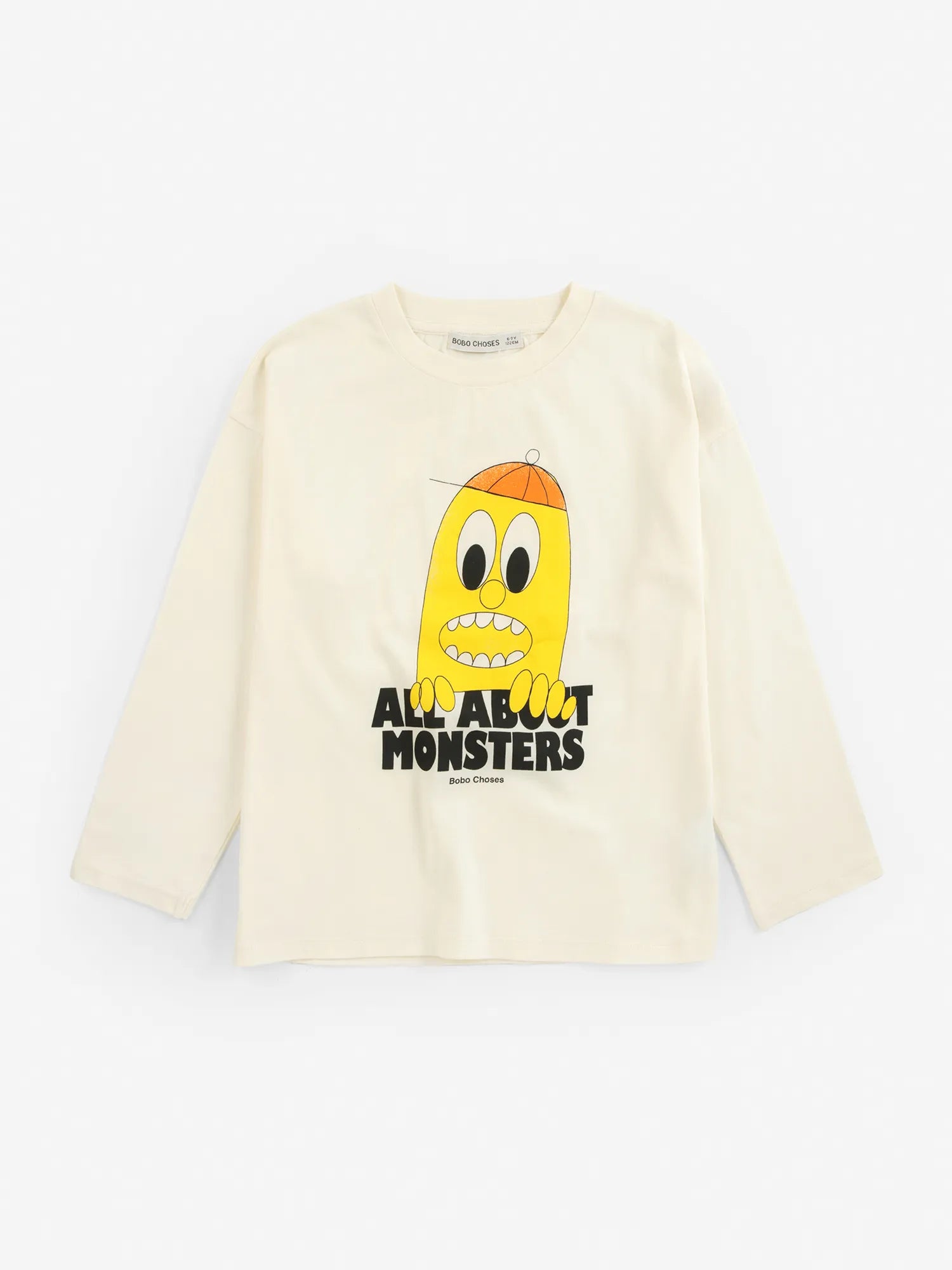 Bobo Choses Bigtooth Lemon T-Shirt - Offwhite (Kids) - Bobo Choses front view