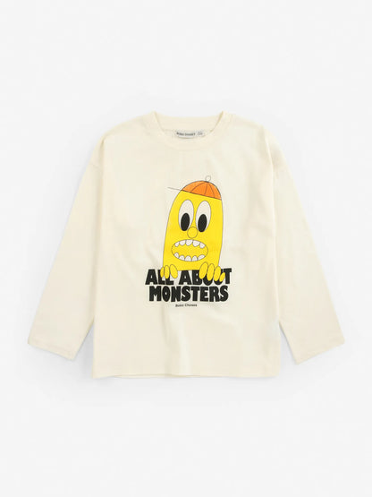 Bobo Choses Bigtooth Lemon T-Shirt - Offwhite (Kids) - Bobo Choses front view