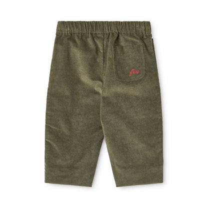 Flöss Billie Pants - Green Oak detail