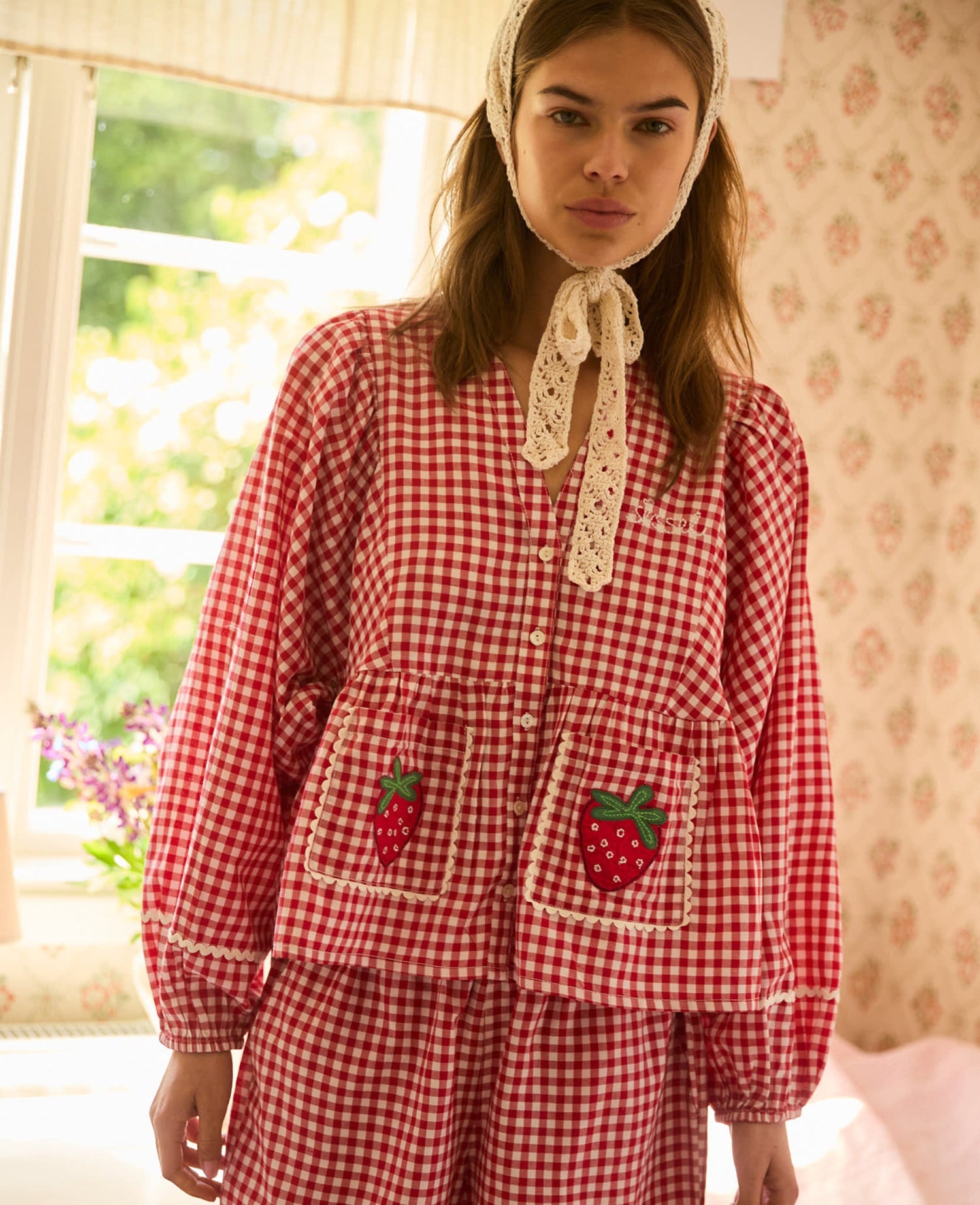 Sissel Edelbo Bobbie Top - Red Checks