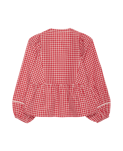 Sissel Edelbo Bobbie Top - Red Checks