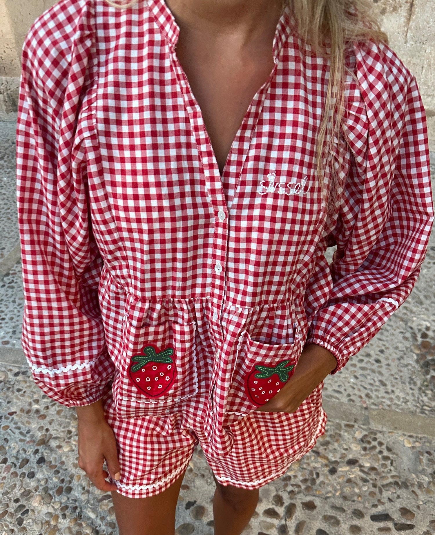 Sissel Edelbo Bobbie Top - Red Checks