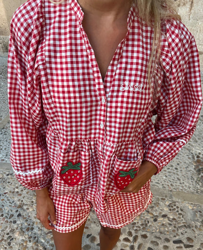 Sissel Edelbo Bobbie Top - Red Checks