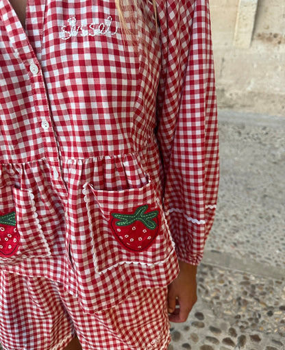 Sissel Edelbo Bobbie Top - Red Checks