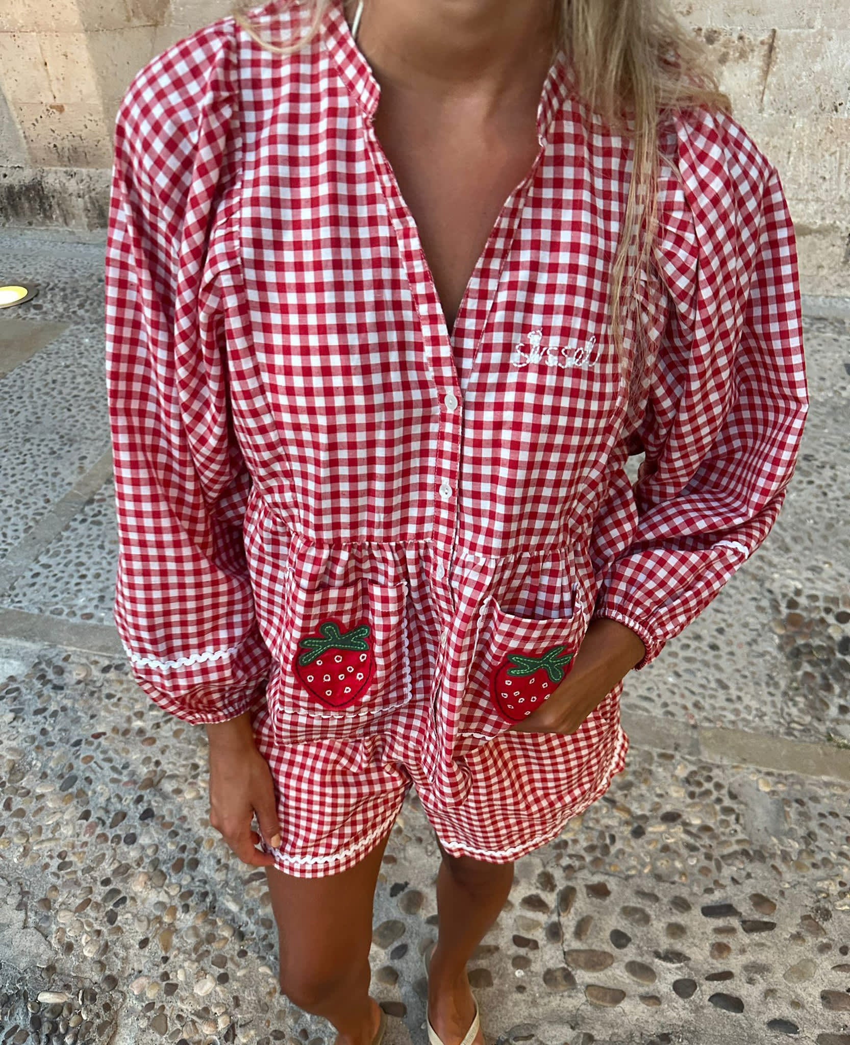 Sissel Edelbo Bobbie Top - Red Checks