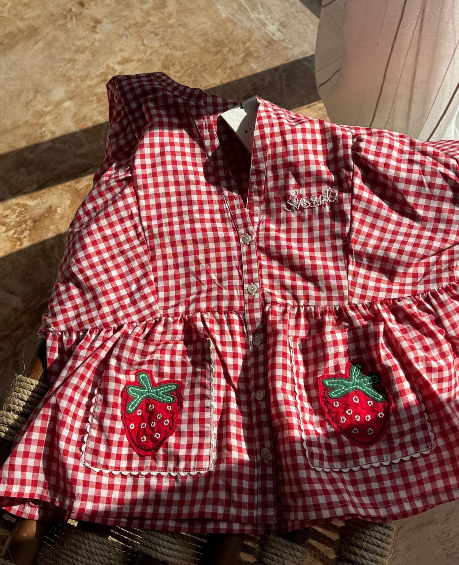 Sissel Edelbo Bobbie Top - Red Checks