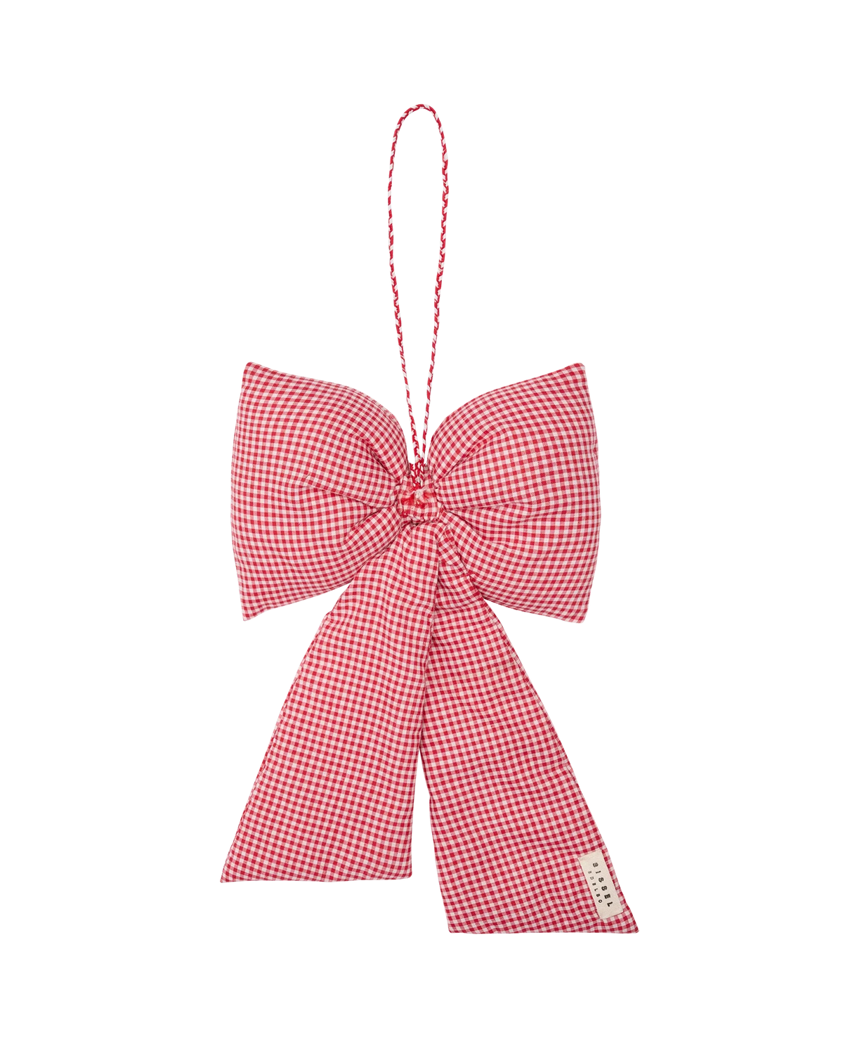 Sissel Edelbo Gingham Bow Decoration back view