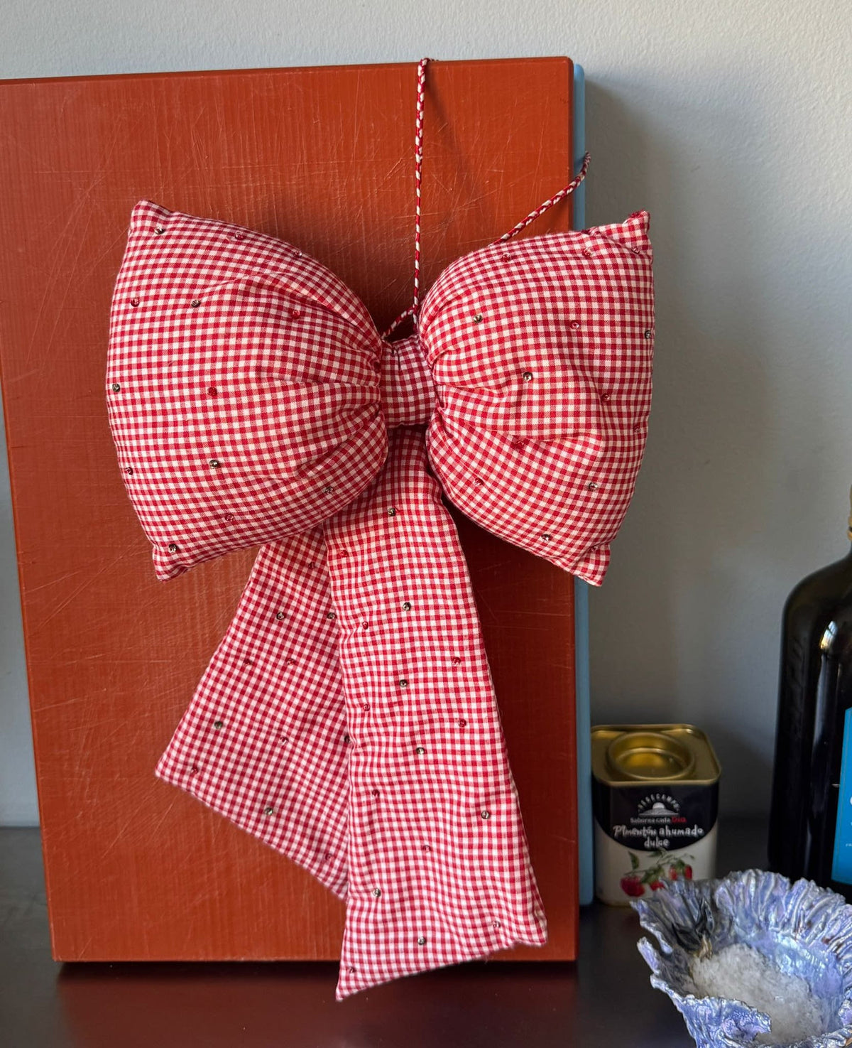Sissel Edelbo Gingham Bow Decoration styled view