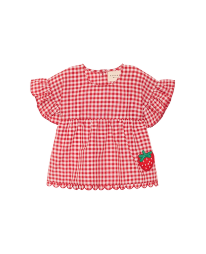 Sissel Edelbo Charlene Mini Top - Red Checks
