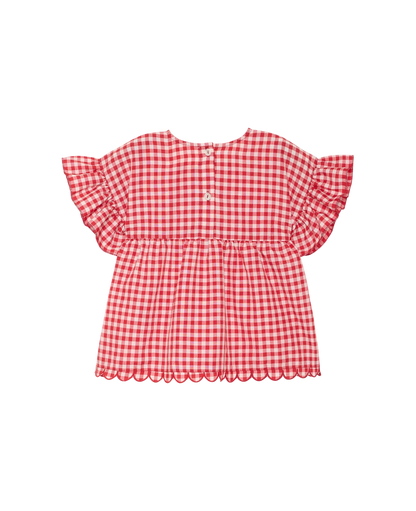Sissel Edelbo Charlene Mini Top - Red Checks