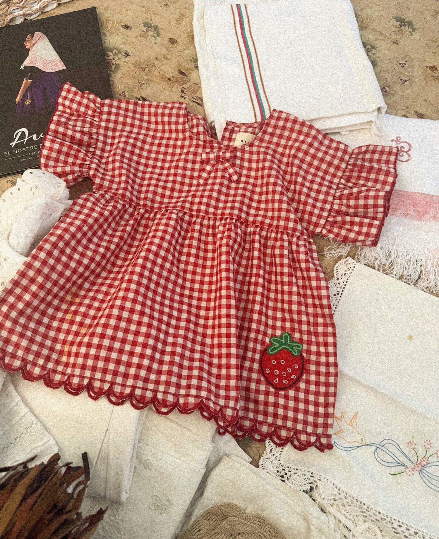 Sissel Edelbo Charlene Mini Top - Red Checks