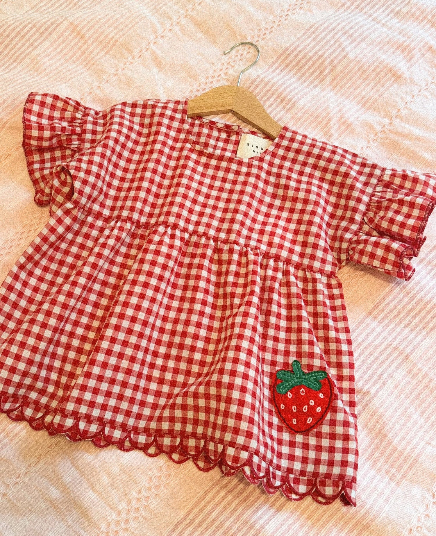 Sissel Edelbo Charlene Mini Top - Red Checks