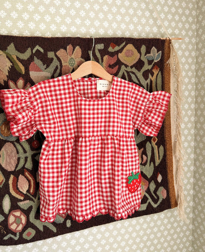 Sissel Edelbo Charlene Mini Top - Red Checks