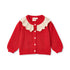 Flöss Dora Cardigan - Poppy Red Glitter product view