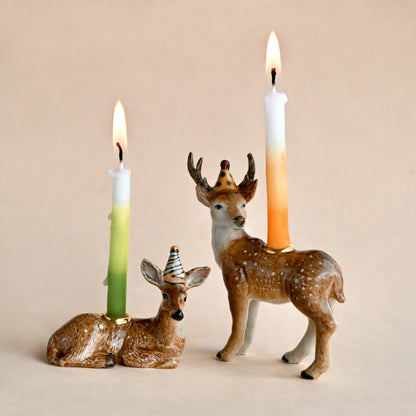 Celebrate birthdays with the Camp Hollow Dachshund Birthday Candle Holder. A hand-painted porcelain cake topper and candle holder, perfect for dog lovers, puppy-themed parties, keepsake gifts, and special celebrations at EnjoyKids Boutique.