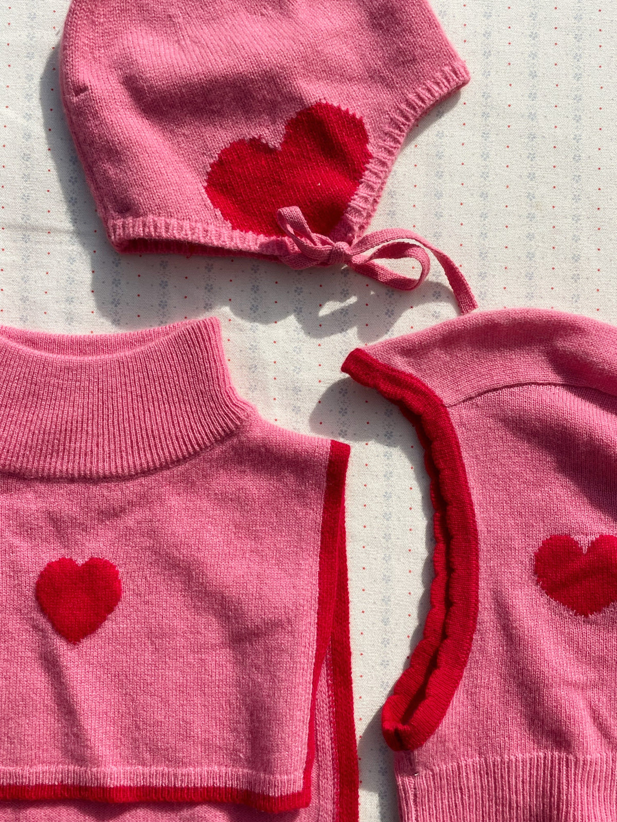 Konges Sløjd Collette Wool Helmet – Pink with Heart