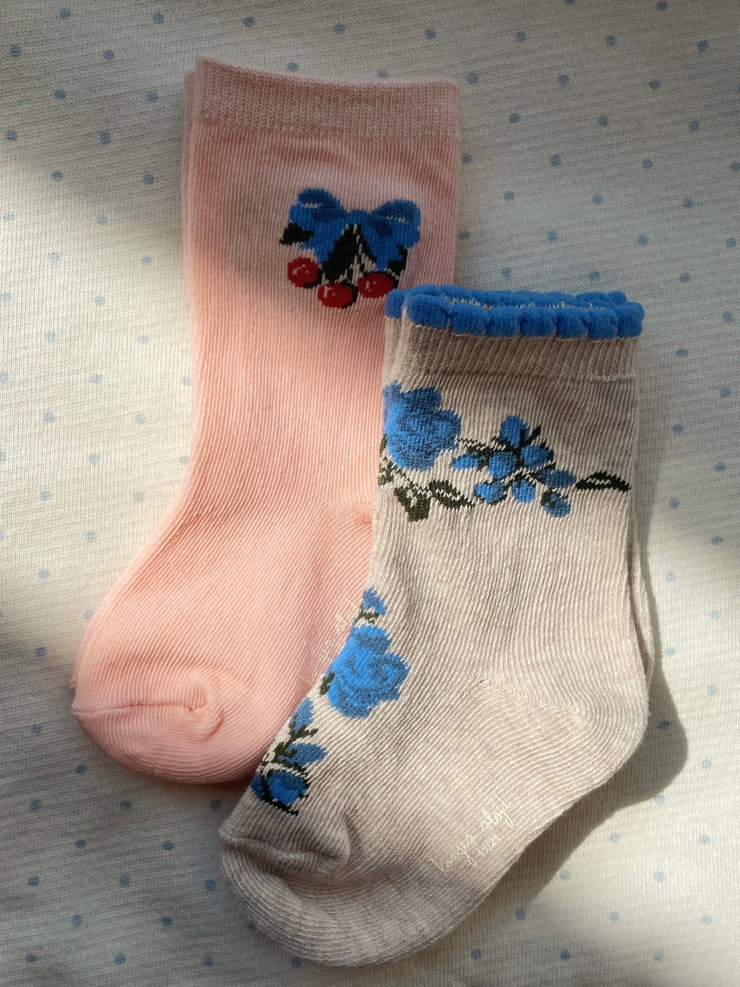 Konges Sløjd 2 Pack Jacquard Socks - Amarena/Tramonto
