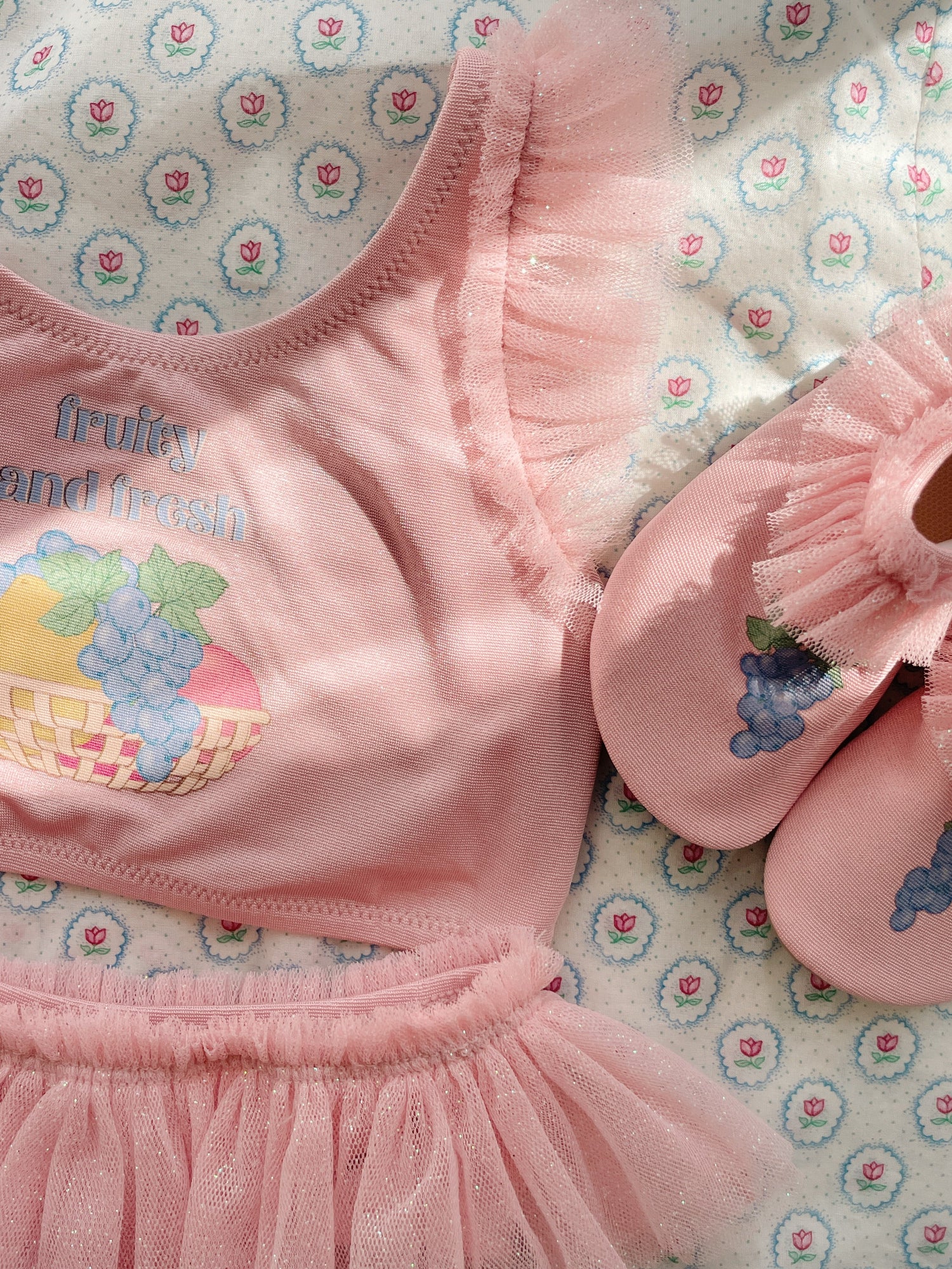 Konges Sløjd Amandine Frill Swim Shoes - Powder Pink