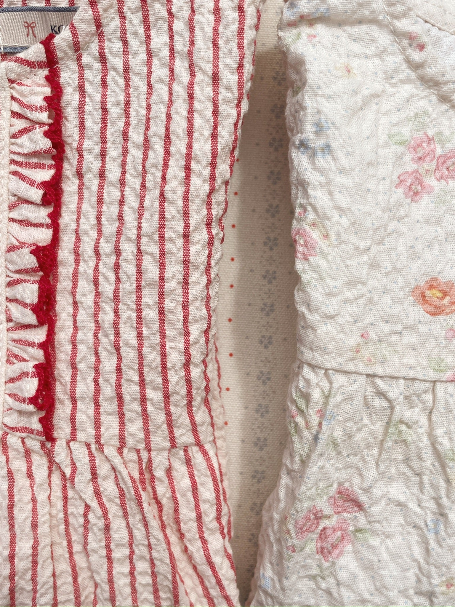 Konges Sløjd Ellie Frill Romper – Amour Stripe