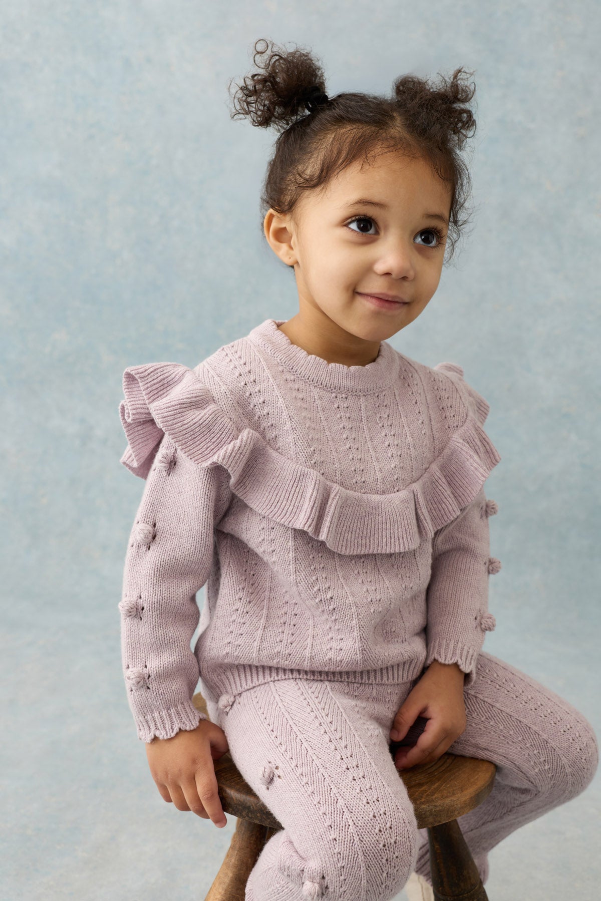 Louise Misha Satiane Sweater in Fig, front view