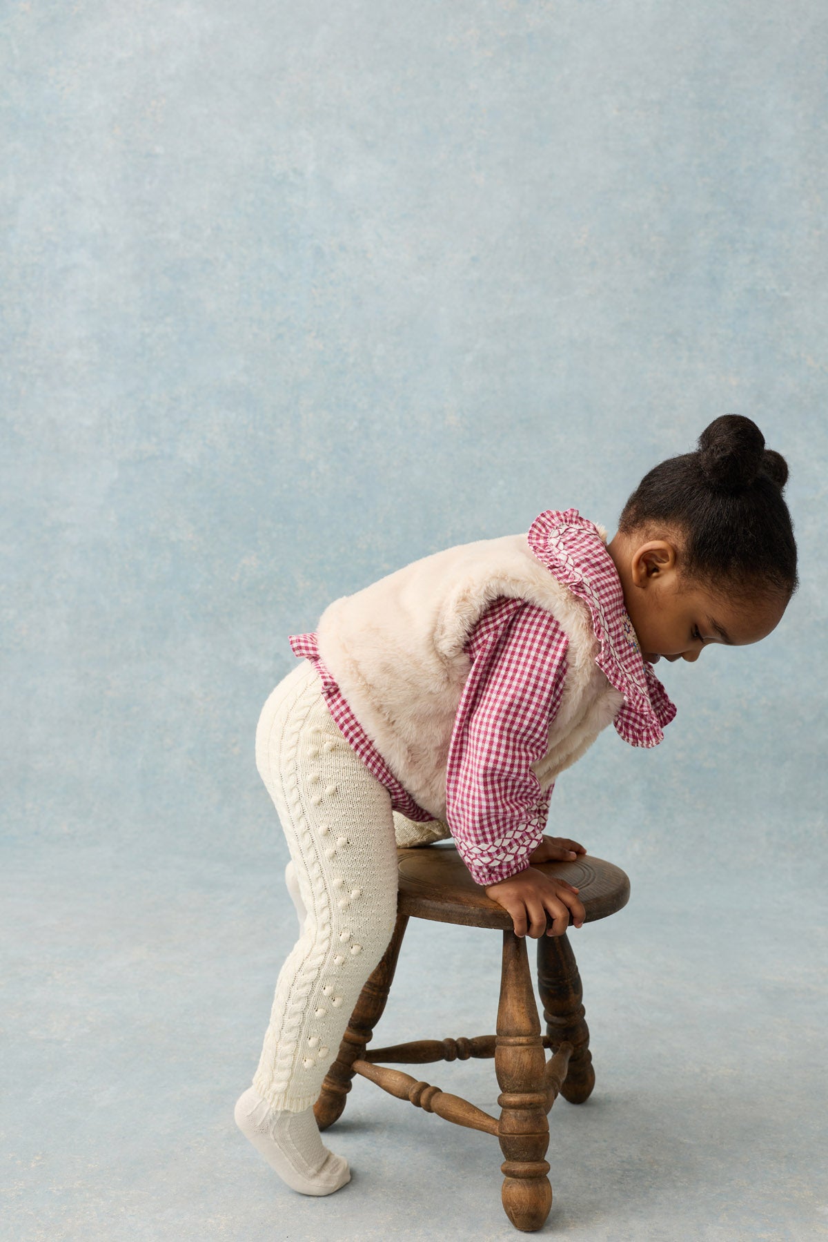 Louise Misha Baby Moldavia Ribbed Knit Leggings – Cream