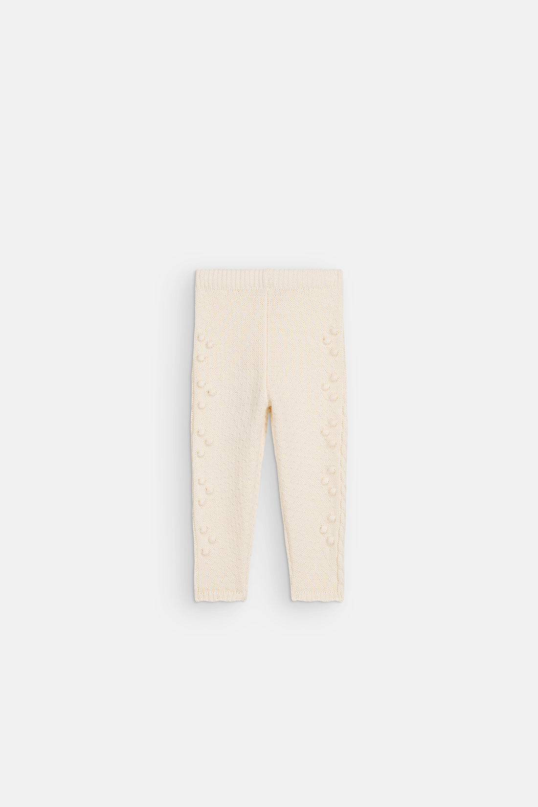 Louise Misha Baby Moldavia Ribbed Knit Leggings – Cream