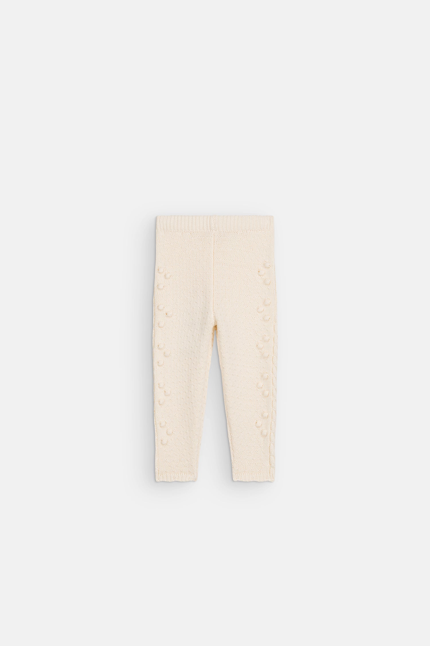 Louise Misha Baby Moldavia Ribbed Knit Leggings – Cream