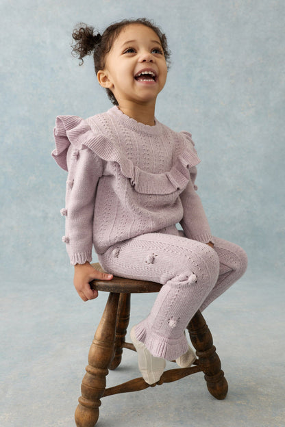 Louise Misha Satiane Sweater in Fig, styled view