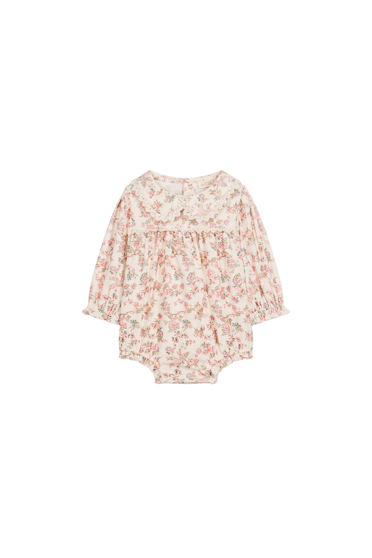 Louise Misha Chouchou Corduroy Romper in Cream, product view