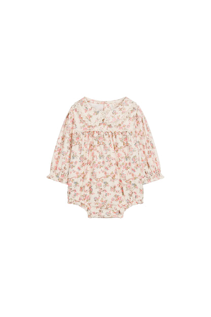 Louise Misha Chouchou Corduroy Romper in Cream, product view