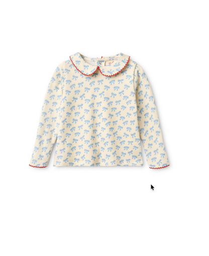 Flöss Ida Blouse - Bright Blue Bow