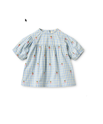 Flöss Mille Blouse - Sky Berry Gingham