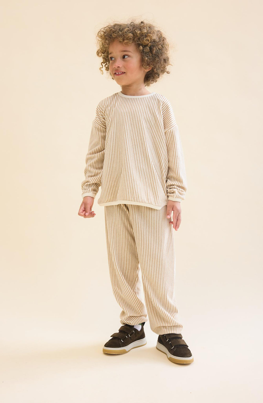 Flöss Nohr Sweatpants - Light Brown Stripe