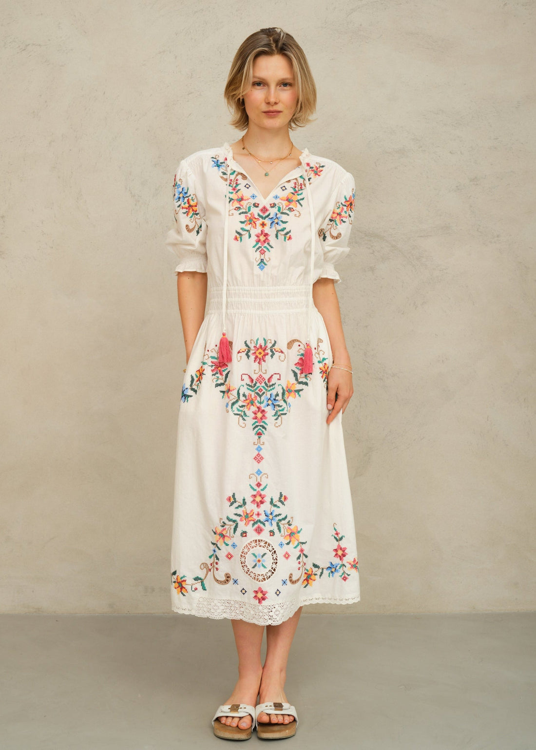 M.A.B.E Gracie Midi Dress - Multi