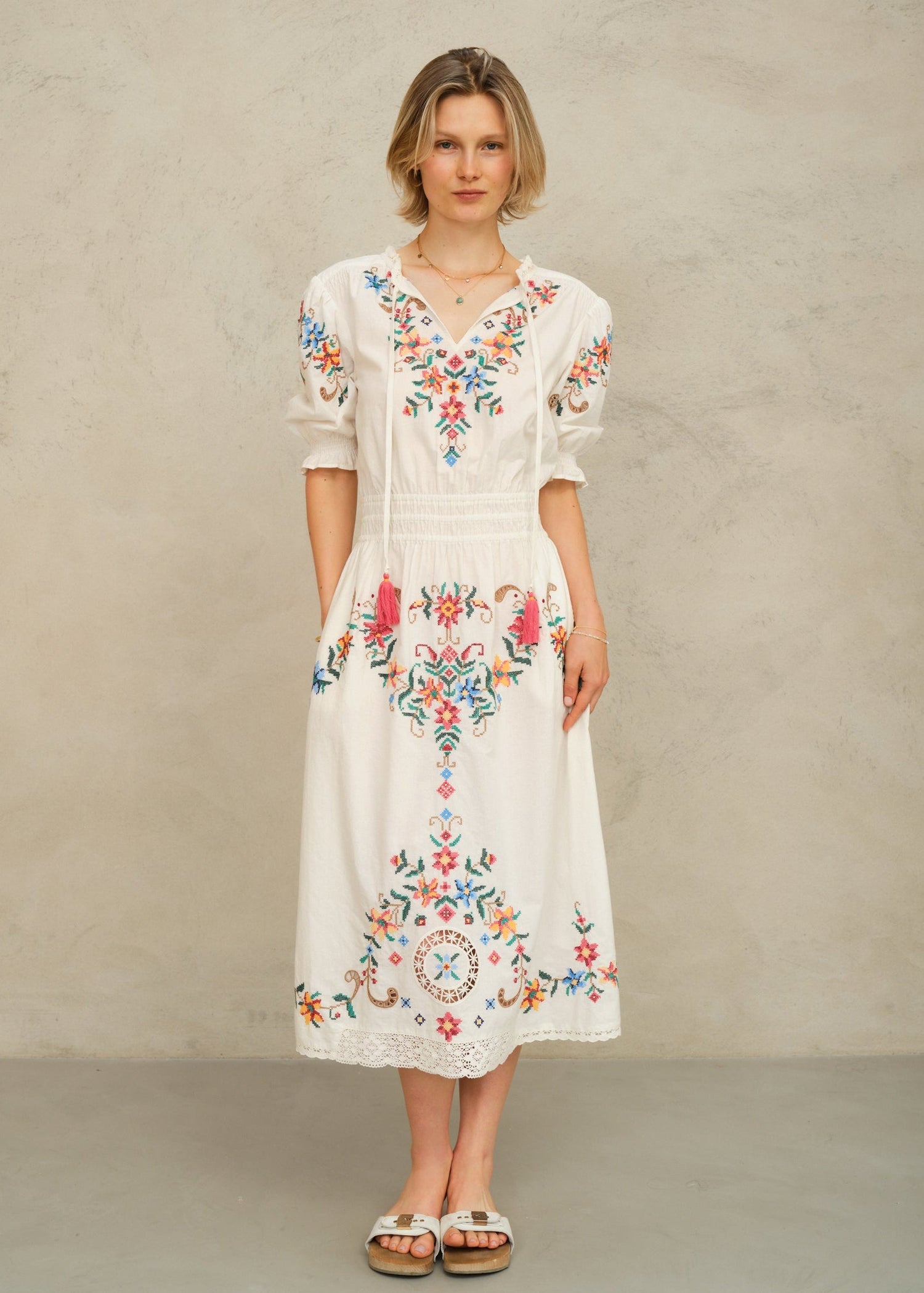 M.A.B.E Gracie Midi Dress - Multi
