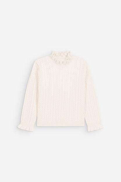 Louise Misha Java Twisted Knit Sweater – Cream